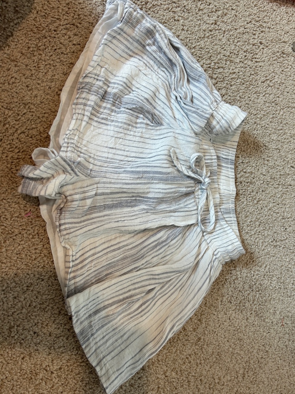Anthropolgie Thread & Supply Coastal Striped Linen Blend Shorts XS